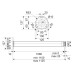 Нога 60*1100*0,8 mm , хром, 1,2 mm,G2
