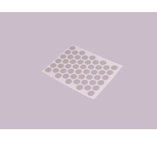 Заглушка к конфирмату самоклеющаяся серая 0288 (50шт-1 пластина)