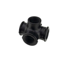 Коннектор угловой D-19/4 mm черный DC