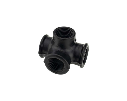 Коннектор угловой D-19/4 mm черный DC