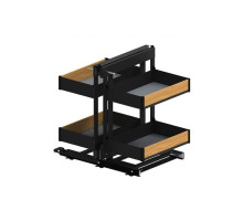 MAXIMA PURO Выдвижной мех.угловой Corner Comfort 800 черный/дерево 