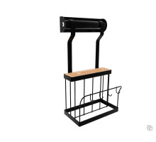 Полка кухонная для ножей и доски Черная KN-BRD BLK (LZ)