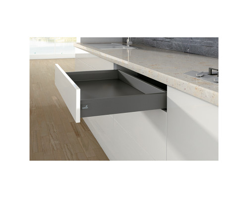 Комплект для ящиков ARCITECH L=500 мм H=126 мм, антрацит Hettich