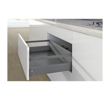 Комплект для ящиков ARCITECH L=500 мм H=186/126  мм, антрацит Hettich