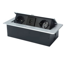 Розетка JX-S267K Silver