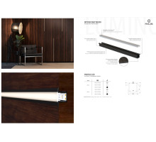 LUMINO профиль LED врезной MICRO  L-2000 алюминий REJS