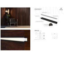 LUMINO профиль LED врезной MICRO  L-2000 белый глянец REJS