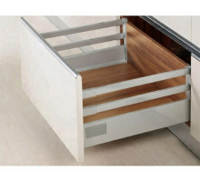 DTC  Tandembox gri L-400/224 ÎNALT cu două balustrade PĂTRATE MM014004DD1 (E18)