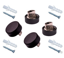 Держатель для зеркала,   черный мат (комп.)  MDF 601 (SMALL)
